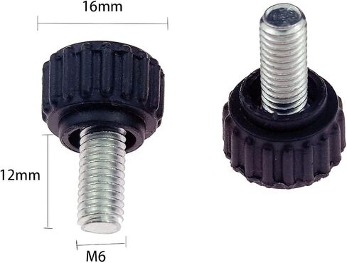 20-Piece M6 Thumbscrews Threaded Knurled Thumbscrew Grip Knobs Thumb Screw for Machinery Latche with Storage Case (M6 x10)¡­ in Saudi Arabia