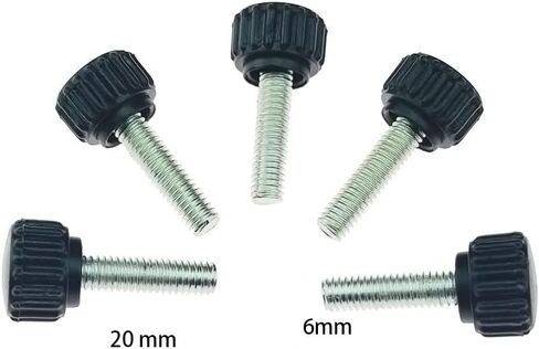20-Piece M6 Thumbscrews Threaded Knurled Thumbscrew Grip Knobs Thumb Screw for Machinery Latche with Storage Case (M6 x10)¡­ in Saudi Arabia