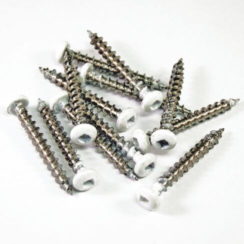 Veranda 73003464 1-1/2 in. Lattice White SS (12-Piece/Bag) Screws in Saudi Arabia
