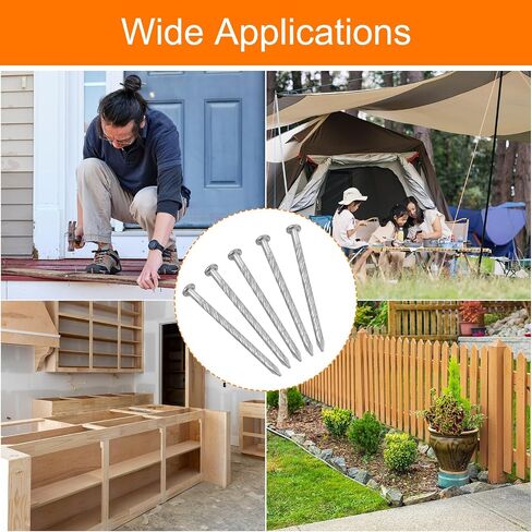 uxcell 25Pcs Fence Deck Nails, 1 9/16 Inch 304 Stainless Steel Spiral Deck Nail Spiral Shank Spikes for House Floor Repairing Wall Woodworking, Silver in Saudi Arabia