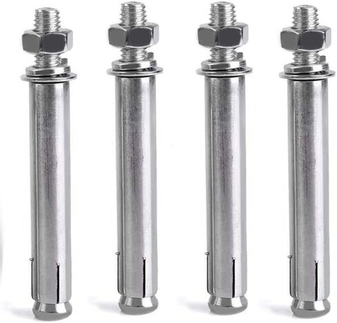 M10 x 80 mm External Hex Expansion Bolts Screws Sleeve Anchors, 304 Stainless Steel, 4Pcs in Saudi Arabia