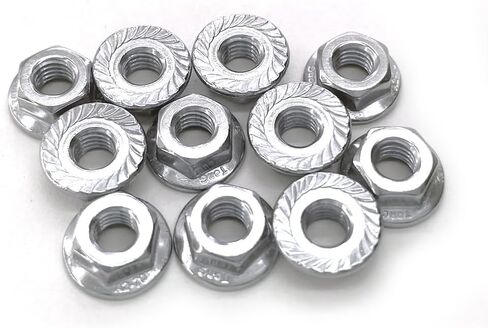 30 Sets M6x1.0-16mm Flanged Hex Head Bolts, Flange Hexagon Screws, Hanger Bolts,Stainless Steel 18-8 (304), M6 Flange Bolt and Nuts,Washer for Securing Exhaust Components (M6x16mm) in Saudi Arabia