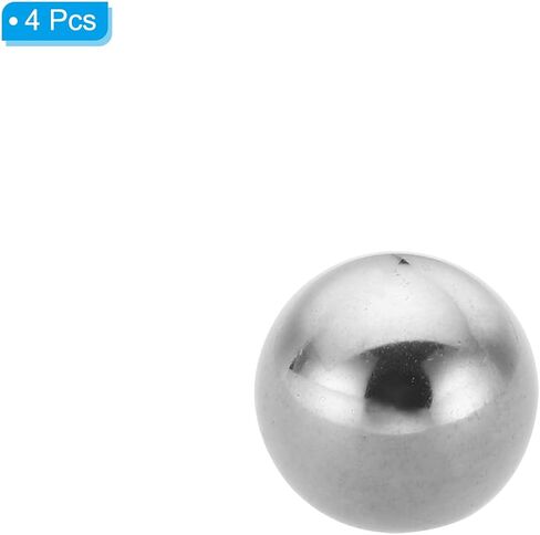 PATIKIL M4x16mm Ball Nuts Knob, 4 Pcs Female Thread 304 Stainless Steel Round Blind Hole Screw Cap Cover for Lighting Machinery DIY Decoration, Silver in Saudi Arabia