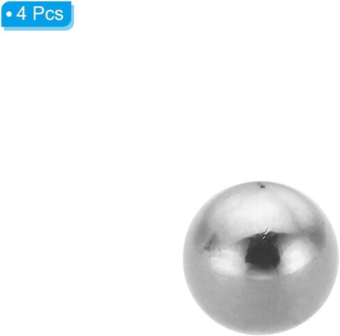 PATIKIL M4x16mm Ball Nuts Knob, 4 Pcs Female Thread 304 Stainless Steel Round Blind Hole Screw Cap Cover for Lighting Machinery DIY Decoration, Silver in Saudi Arabia