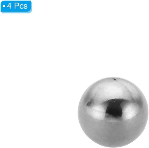 PATIKIL M4x16mm Ball Nuts Knob, 4 Pcs Female Thread 304 Stainless Steel Round Blind Hole Screw Cap Cover for Lighting Machinery DIY Decoration, Silver in Saudi Arabia