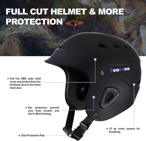 Tontron Sailonger Adult Full Cut Whitewater Kayaking Rafting Paddling Watersports Helmet in Saudi Arabia