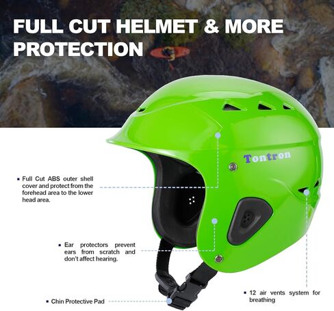 Tontron Sailonger Adult Full Cut Whitewater Kayaking Rafting Paddling Watersports Helmet in Saudi Arabia