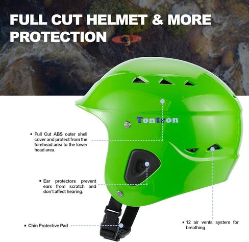 Tontron Sailonger Adult Full Cut Whitewater Kayaking Rafting Paddling Watersports Helmet in Saudi Arabia
