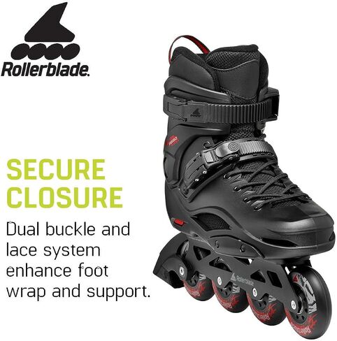 Rollerblade RB 80 Men's Urban Inline Skate, Black and Red in Kuwait
