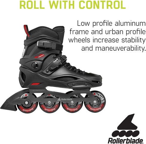 Rollerblade RB 80 Men's Urban Inline Skate, Black and Red in Kuwait