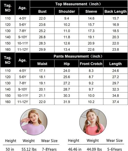 Arshiner Girls Thermal Underwear Set Long Johns Fleece Lined Kids Base Layer Top Bottom in Saudi Arabia
