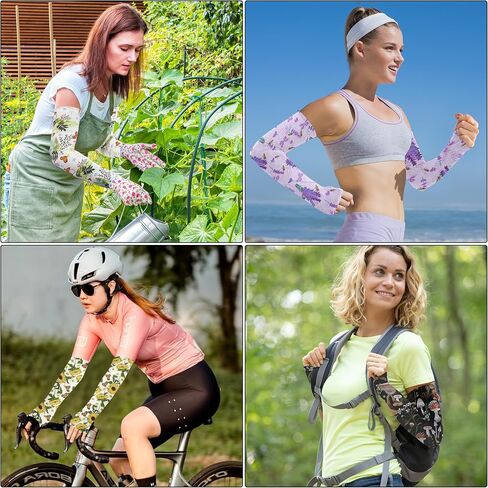FISHEAL Sun Protection Gardening Sleeves - Women Men UV UPF 50+ Cooling Arm Sleeves with Thumbholes Farming Fishing Outdoors in Saudi Arabia