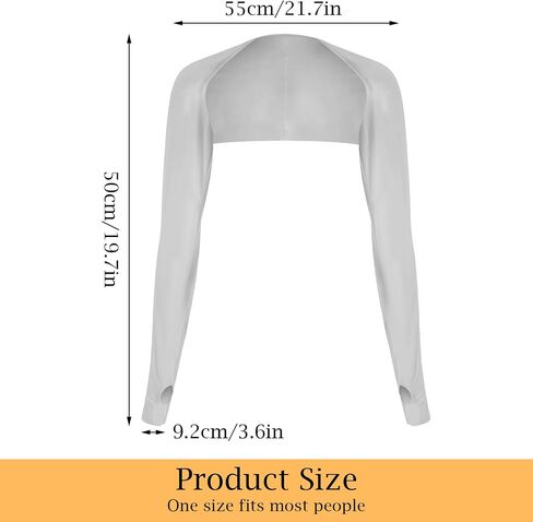 2 Pack Cooling Shawl Arm Sleeves UV Protection Sun Sleeves Sun Protection Arm Sleeve with Finger Hole for Women in Saudi Arabia