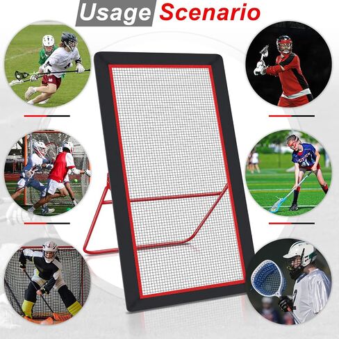 Lacrosse Rebounder Volleyball Rebounder Net 7 x 4 ft Adjustable Baseball Rebounder Sport Ball Bounce Back Screen Pitch Back Trainer Practice Equipment for Throwing Shooting Hitting Pitching in Saudi Arabia