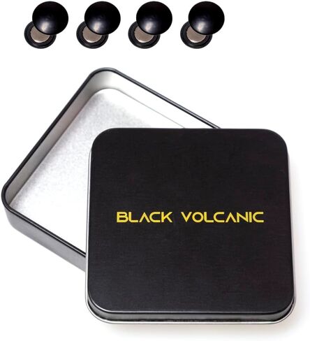 Black Volcanic- Race Bib Magnets Black and White Running bib magnets, Cycling, Triathlon with Metal Case in Saudi Arabia