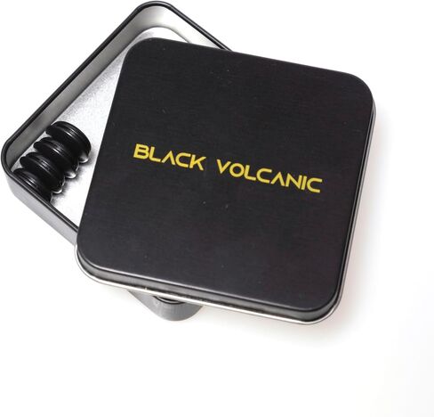 Black Volcanic- Race Bib Magnets Black and White Running bib magnets, Cycling, Triathlon with Metal Case in Saudi Arabia