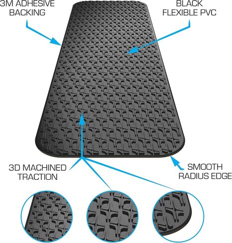 Stompgrip Premium All-Purpose 3D Griptape | Strips | Icon | 3D Design | Universal Fit | Black in Saudi Arabia