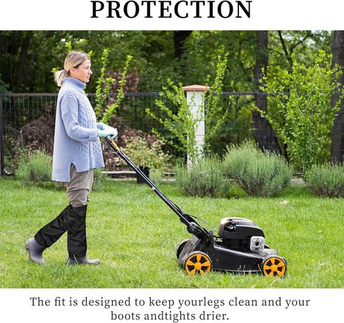 قطعتان من جراميق الساق للعناية بالعشب - فرشاة تشذيب جراميق الساق وقفازات واقيات الساق المقاومة للماء وحاميات الساق لتشذيب تشققات الساق آكلة الأعشاب وواقي الساق قابل للتعديل للرجال والنساء in Kuwait