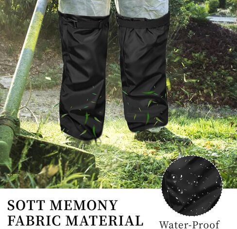 قطعتان من جراميق الساق للعناية بالعشب - فرشاة تشذيب جراميق الساق وقفازات واقيات الساق المقاومة للماء وحاميات الساق لتشذيب تشققات الساق آكلة الأعشاب وواقي الساق قابل للتعديل للرجال والنساء in Kuwait