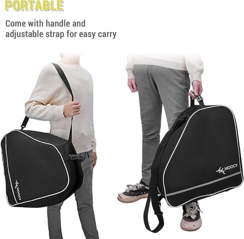 LIXADA Ski Boot Bag Multipurpose Waterproof with Anti Slip Bottom for Ski Boot Helmet Goggles Snow Gloves, Snowoard Boot Bag Portable Ski Boot Travel Bag Ski Equipment Bag 17.7x17.3x9.4'' in Saudi Arabia