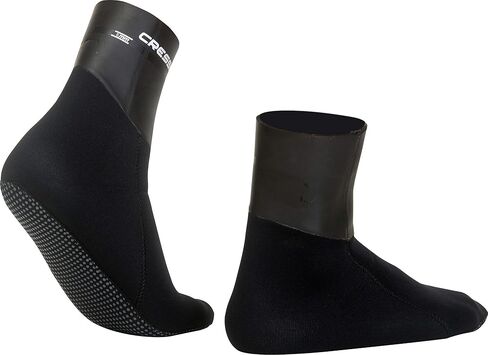 Cressi Neoprene Adult Water Socks for Snorkeling and Scuba Diving- Sarago Made in Ultra Stretch Quality Neoprene 5mm in Saudi Arabia