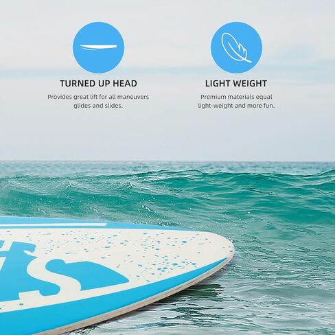 Skimboard 35 Inch Skim Boards for Beach Adults ＆ Kids, High Gloss Coat Wooden Skim Board for Beginners, Durable Lightweight Wood Body Board in Saudi Arabia