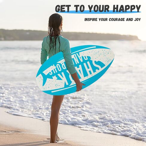 Skimboard 35 Inch Skim Boards for Beach Adults ＆ Kids, High Gloss Coat Wooden Skim Board for Beginners, Durable Lightweight Wood Body Board in Saudi Arabia