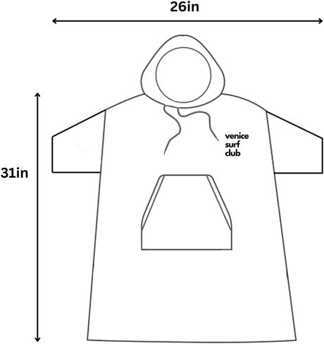 Cotton/Microfiber Kids Surf Poncho, Wetsuit Changing Towel Bath Robe with Hood and Pocket for Ages 3-7 and 8-12 (Aqua Blue, 8-12) in Saudi Arabia