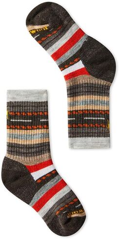 Smartwool Hike Medium Margarita Crew Sock - Kid's Chestnut Medium in Saudi Arabia