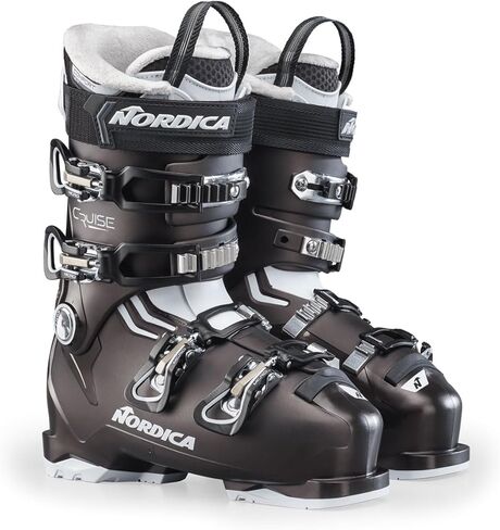 حذاء تزلج واسع للنساء من Nordica سهل الدخول وقابل للتعديل على جميع الجبال كروز 75 in Kuwait