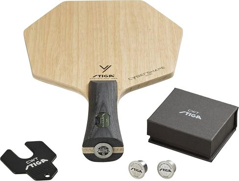STIGA Cybershape Wood CWT Table Tennis Blade with Custom Weight Technology I Superior Control & Enhanced Grip for Offensive Play in Saudi Arabia