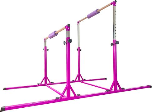 Gymnastics Double Horizontal Bars 3Play Parallel Bars Uneven Bars Gymnastics Training Kip Bar with 304 Stainless Steel Regulating Arms & Fiberglass Rail for Indoor Outdoor Home Club Use in Saudi Arabia