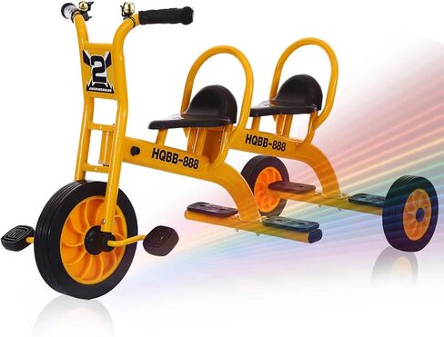 دراجة ثلاثية العجلات للأطفال من Tongmo للأعمار من عامين فما فوق، دراجة ثلاثية العجلات للأطفال في مرحلة ما قبل المدرسة مع مقعد للركاب، دراجة ثلاثية العجلات حمراء للأطفال في المنزل مع عجلات مطاطية، معدات لعب للأطفال في الأماكن المغلقة/الخارجية in Kuwait