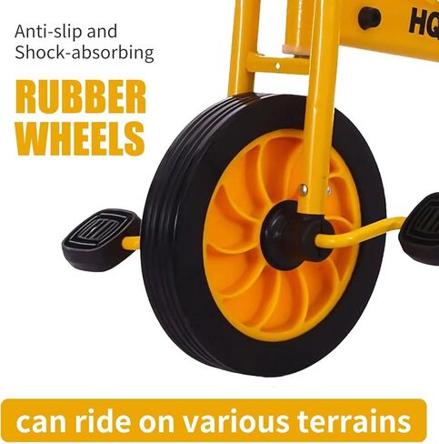 دراجة ثلاثية العجلات للأطفال من Tongmo للأعمار من عامين فما فوق، دراجة ثلاثية العجلات للأطفال في مرحلة ما قبل المدرسة مع مقعد للركاب، دراجة ثلاثية العجلات حمراء للأطفال في المنزل مع عجلات مطاطية، معدات لعب للأطفال في الأماكن المغلقة/الخارجية in Kuwait