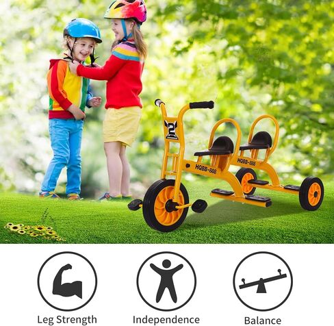 دراجة ثلاثية العجلات للأطفال من Tongmo للأعمار من عامين فما فوق، دراجة ثلاثية العجلات للأطفال في مرحلة ما قبل المدرسة مع مقعد للركاب، دراجة ثلاثية العجلات حمراء للأطفال في المنزل مع عجلات مطاطية، معدات لعب للأطفال في الأماكن المغلقة/الخارجية in Kuwait