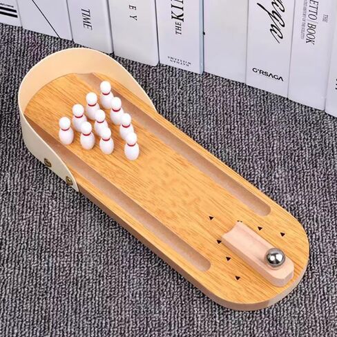 Tabletop Mini Bowling Set Funny White Elephant Gifts for Adults Desktop Bowling Alleys Cool Stuff Gadgets Stocking Stuffers Gag Gifts for Men Women Teens in Kuwait