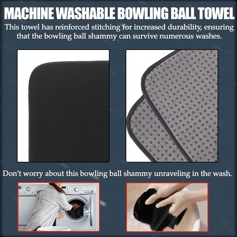 TonGass (Combo Pack Bowling Ball Cleaner Spray Kit 10"x8" Bowling Ball Towel with Easy-Grip Dots Bowling Polisher Bag for Storage Bowling Ball Portable Bowling Cleaner Set Oil Scuff Mark Cleaner in Saudi Arabia