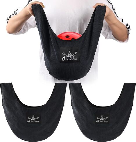 TonGass (Combo Pack Bowling Ball Cleaner Spray Kit 10"x8" Bowling Ball Towel with Easy-Grip Dots Bowling Polisher Bag for Storage Bowling Ball Portable Bowling Cleaner Set Oil Scuff Mark Cleaner in Saudi Arabia
