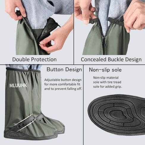 أغطية أحذية المطر، غطاء مطر مقاوم للماء قابل لإعادة الاستخدام للأحذية، أغطية أحذية الثلوج البلاستيكية غير القابلة للانزلاق للرجال والنساء in Kuwait