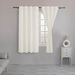 Linenwalas Cotton Linen Semi-Sheer Curtains for Living Room 96 inch Length, 2 Panels Set, Rod Pocket Top, Semi Transparent Window Curtain Balance Privacy & Light (W-52" x L-96" / Semi-Sheer/White)