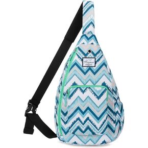 Kamo Sling Backpack Chest Shoulder Bag Crossbody Cycling Travel Hiking Daypack for Men Women With Earphone Hole in Kuwait