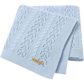 LAWKUL محبوك بطانيات الأطفال سرير الكروشيه بطانية طفل الأمن بطانية لينة القطن متماسكة بين الجنسين بطانيات الطفل قماط الرضع للبنين والبنات الجمل الطفل بطانية حجم 40X30 بوصة in Kuwait