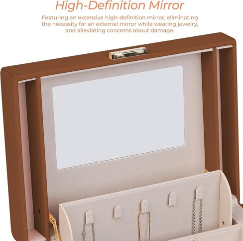 منظم مجوهرات VitaFeli 5 طبقات - صندوق مجوهرات 4 أدراج تصميم فاخر مع مقصورات متعددة الوظائف - سعة كبيرة للخواتم والأقراط والقلائد والأساور (أزرق، 5 طبقات) in Kuwait