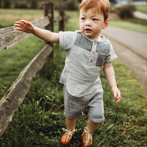 MAYUMMPY Toddler Boys Girl Cotton Linen Shorts Outfit Solid Color Button Shirts Tops Shorts Sets Summer Baby Boy Clothes in Saudi Arabia
