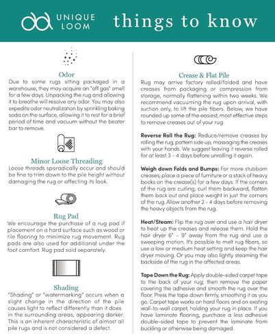 Unique Loom La Jolla Collection Vintage, Contemporary, Border, Ornate, Traditional Area Rug, 2 ft 2 in x 3 ft, Blue/Ivory in Kuwait