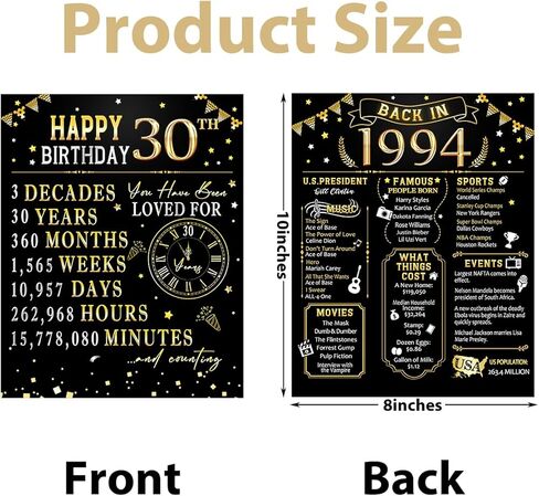 55th Birthday Party Decoration, Black Gold Back in 1969 Table Sign with Base Plate, 55 Year Old Birthday Party Supplies, Vintage 1969 Display Holder Table Decorations for Men Women in Kuwait