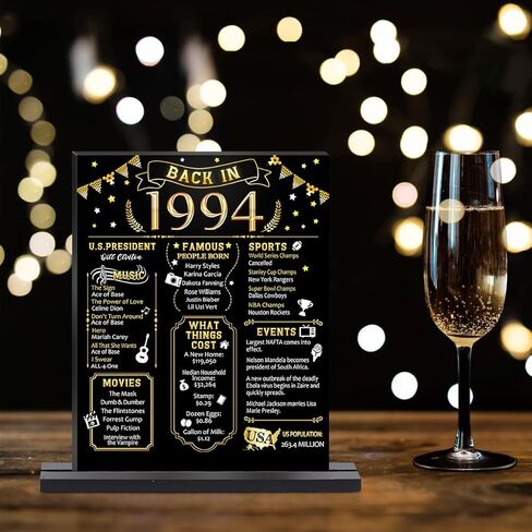55th Birthday Party Decoration, Black Gold Back in 1969 Table Sign with Base Plate, 55 Year Old Birthday Party Supplies, Vintage 1969 Display Holder Table Decorations for Men Women in Kuwait