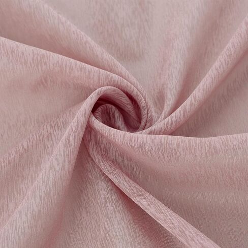 مجموعة توني ستائر شفافة بلون أحمر الخدود بطول 63 بوصة، ستائر فوال لجيب قضيب تصفية الضوء لغرفة المعيشة، معالجة نوافذ شبه فوال للباب (52 × 63 بوصة، أحمر الخدود، لوحتان) in Kuwait