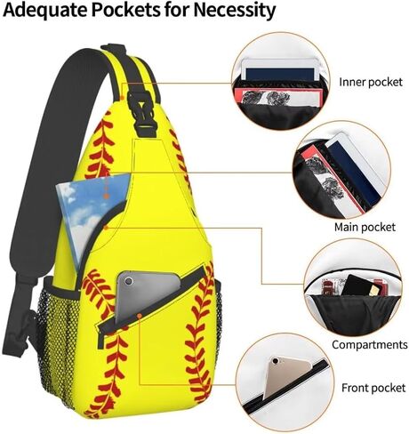 COFEIYISI Unisex Sling Bag Crossbody Backpack for Men Women Casual Chest Bag Shoulder Backpack Sport Travel Hiking Daypack in Saudi Arabia