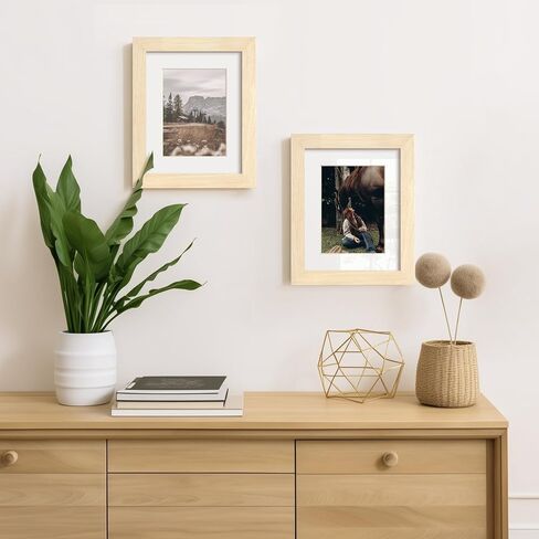 Yaetm 22x28 Oak Wood Poster Frames Set of 3, Wide Molding, Solid Wood Frame 22 x 28 inches, Natural Wood 22x28 Large Picture Frame with Plexiglass for Wall Mount (3 pack, Oak) in Kuwait
